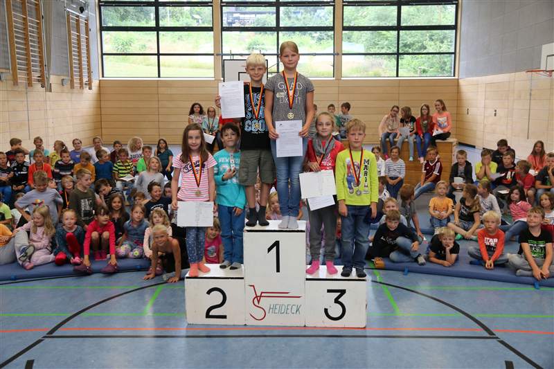 Schulsportfest Heideck Sieger